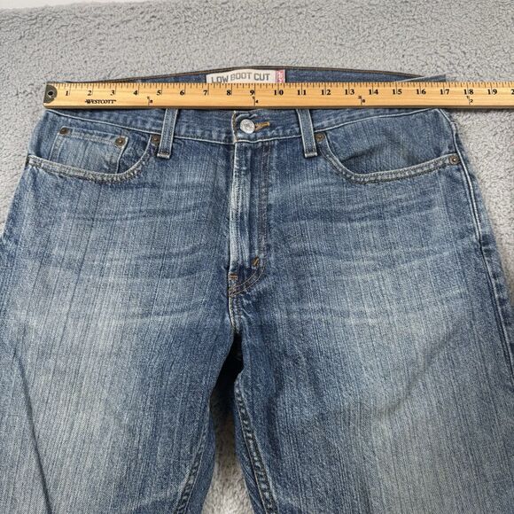 S Levis Jeans Mens 34x29 Blue 527 Slim‎ Bootcut Western Cowboy Denim - Picture 4 of 12